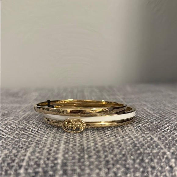 Coach Horse and Carriage Gold Bangle Set - Picture 2 of 5